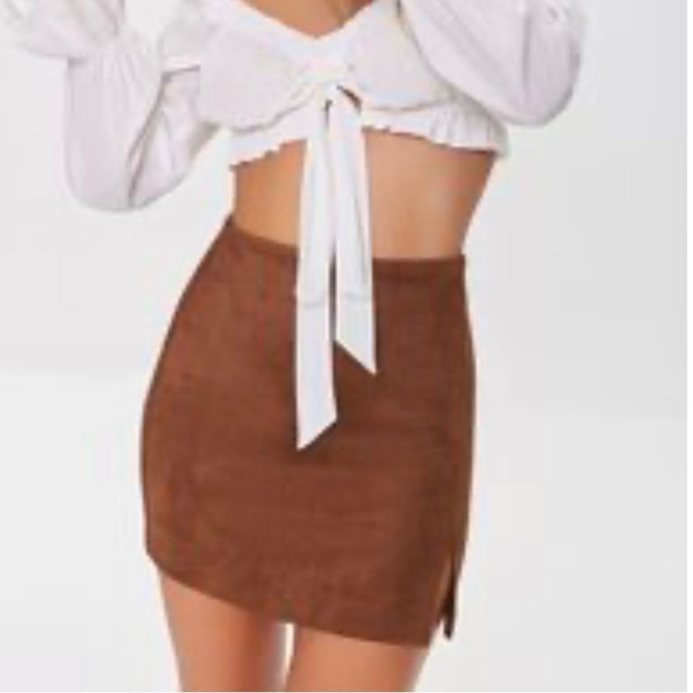 Forever 21 Suede Mini Skirt